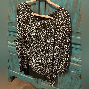 Animal print blouse